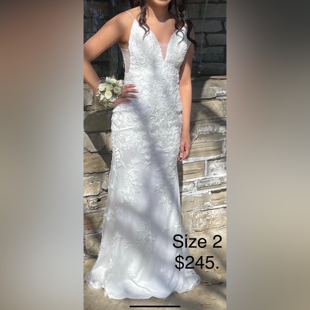 Camille Le Vie white dress, size 2